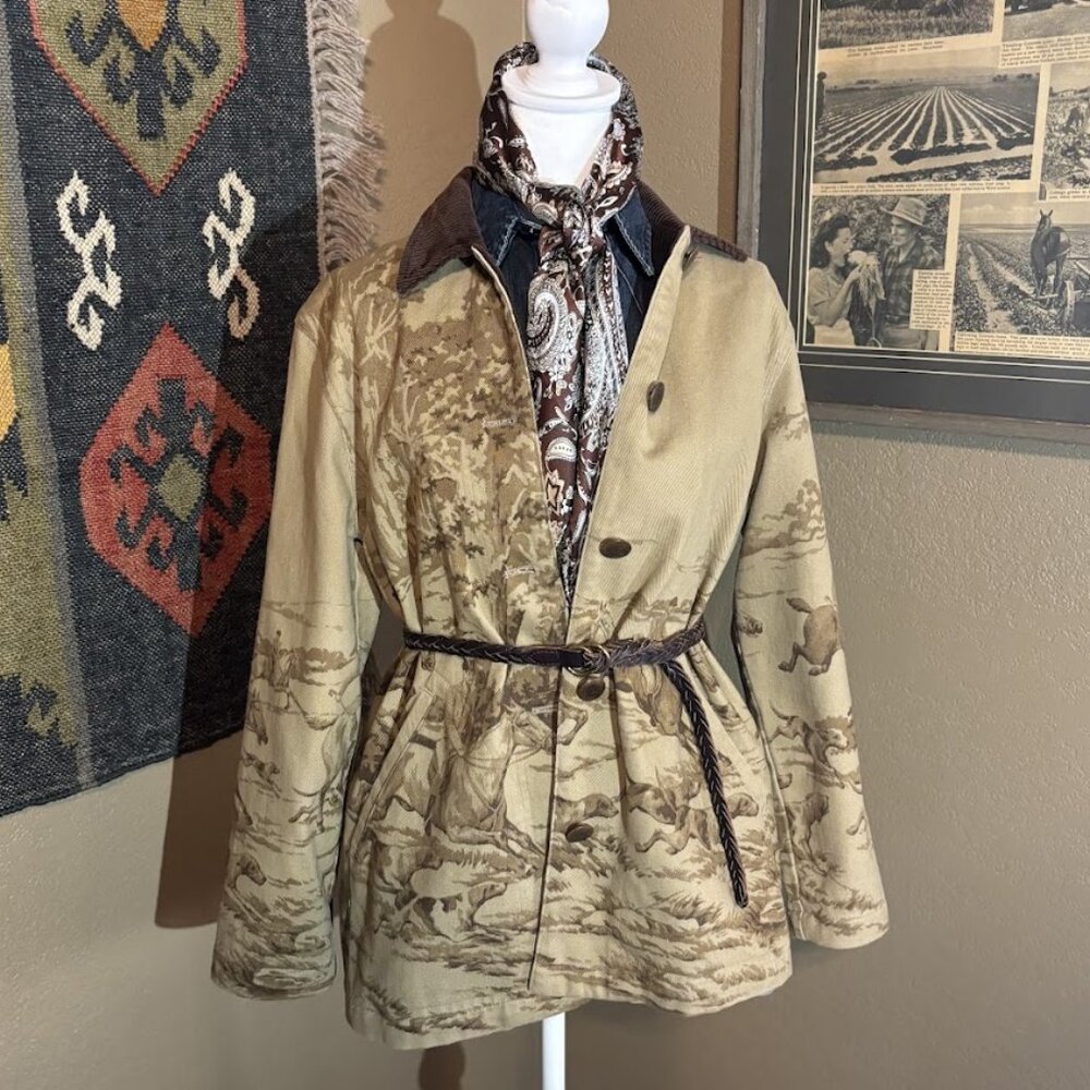 ***SOLD*** Vintage Ralph Lauren Equestrian Barn Coat Size P/S